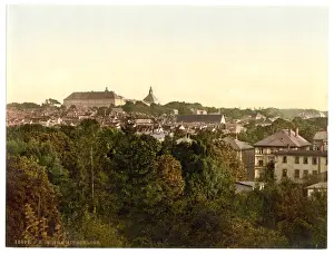 Picturesque German Landscapes Stampe: The castle, Gotha, Thuringia, Germany