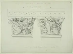 Alfred Waterhouse Design Stampe: Cat design