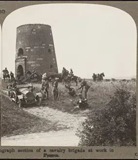British Army In India Stampe: Cavalry Brigade at Work