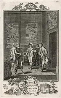 Hampton Court History Stampe: Charles Flees Hampton Ct