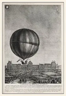 Hot Air Balloon Pioneers Stampe: Charles & Robert