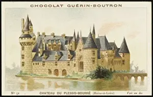 France Historic Buildings Stampe: Chateau / Plessis-Bourre