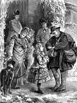 Country House Scene Stampe: Christmas post