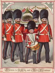 Victorian Christmas Traditions Stampe: Pudding for the Army