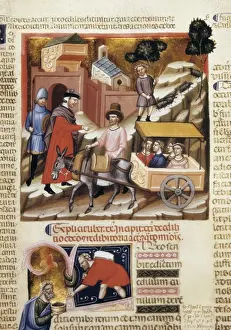 Bolognese School Art Stampe: Codex Iustiniani or Justinian Codex (1350)