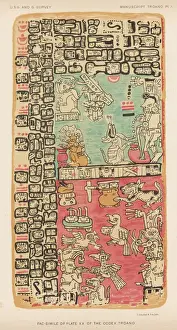 Ancient Mesoamerican Art Stampe: Codex Troano - 1