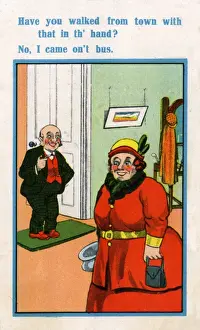 Vintage Comic Illustrations Stampe: Comic Postcard