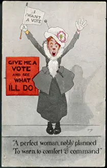 Suffragette Stampe: Donna che comanda il suffragetto
