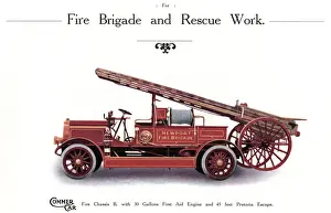 Vintage Fire Engines Stampe: Commer Fire Engine