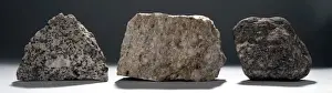 Studio Shot Of Rocks Stampe: Common rock types