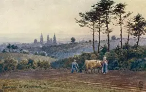 Spanish Historical Landmark Stampe: Compostella Pilgrims