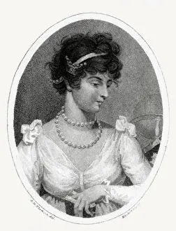 French Writer History Stampe: Comtesse De Genlis