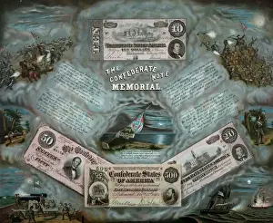 American History Monuments Stampe: The Confederate note memorial