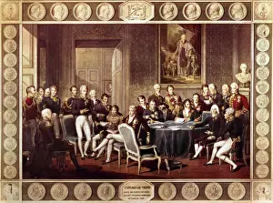 Congedo di Viena (1814-1815). Incisione