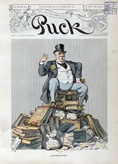 Puck Magazine Illustrations Stampe: Conservatism