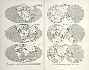 Mappa Geologica Stampe: Carte della drift continentale