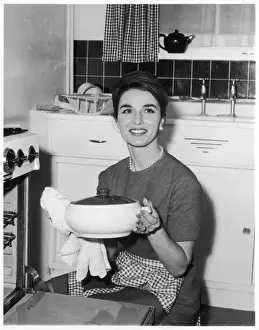 Retro Kitchen Decor Ideas Stampe: Cooking Supper