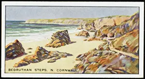 Coastal Walks In Cornwall Stampe: Cornwall / Bedruthan Steps