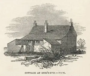 English Countryside Cottages Stampe: Cottage from the Back