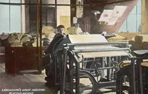 Lancashire Industrial Heritage Stampe: Cotton Plaiting Machine