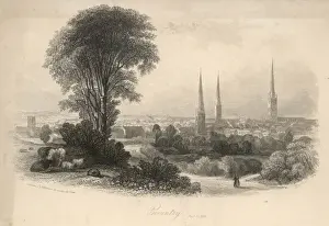 Architettura Gotica Stampe: Vista Generale di Coventry