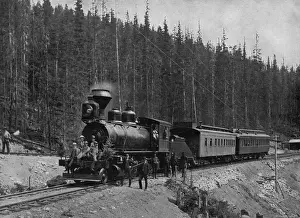 Vintage Train Images Stampe: CPR TRAIN