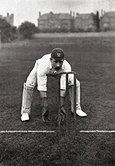 Cricket History Stampe: Cricketer, Butt