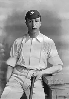 Vintage Cricket Players Stampe: Cricketer, Mitchell