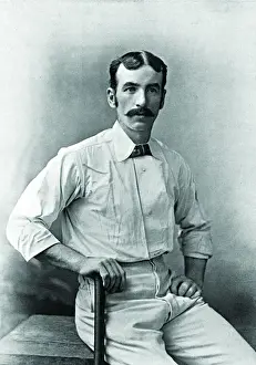 Historical Cricket Players Stampe: Cricketer, Pilling