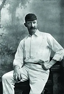 Historical Cricket Players Stampe: Cricketer, Pougher