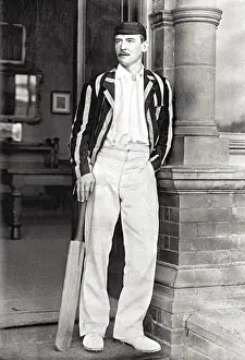 Sport History Images Stampe: Cricketer, Webbe