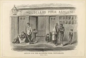 Old London Hospitals Stampe: Cripplegate Asylum