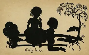 Nursery Rhyme Art Prints Stampe: Curly Locks