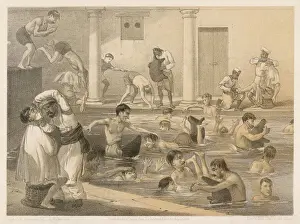 British Railway Station Stampe: Curry&rice / Bathing Pool