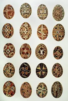 Easter Egg Symbolism Stampe: Customs / Easter / Eggs