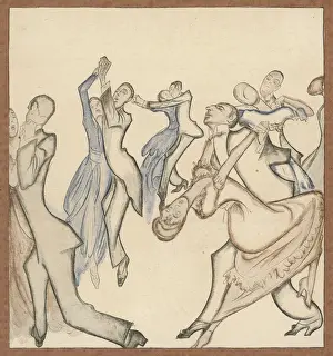 Vintage Dance Photography Stampe: Dancing Tango 1919