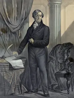 Irish History Images Stampe: Daniel O Connell refusing to take the oath of supremacy