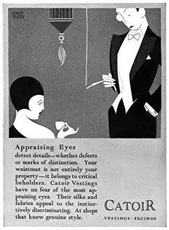 Vintage Coffee Culture Stampe: Dapper Gent with Monocle