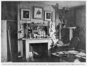 Charles Darwin Stampe: Lo Studio di Darwin a Down