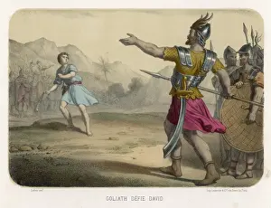 David contro Golia (Stampa di Estampes)