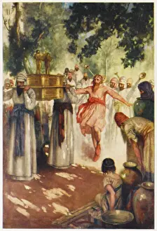 Old Testament Artwork Stampe: David Seizes the Ark