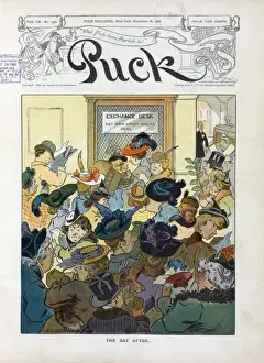 Puck Magazine Illustrations Online Stampe: The day after