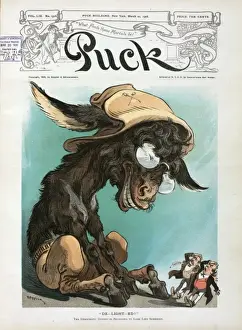 Puck Magazine Cartoons Online Stampe: De-light-ed