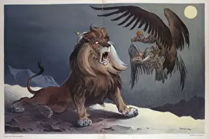 British Lion Cartoon Stampe: Not dead yet