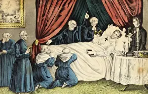 Irish History Prints Online Stampe: Death of Daniel O Connell