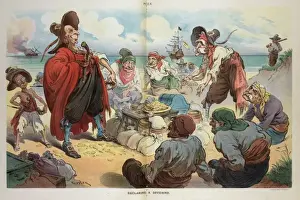 Puck Magazine Art Stampe: Declaring a dividend