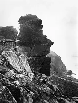 Valley Of Rocks Devon Stampe: Devils Cheesewring