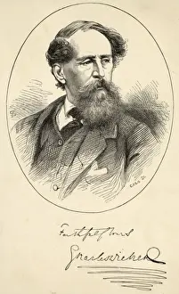 Victorian Author Image Stampe: Dickens Cp&g