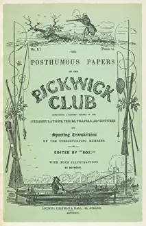 Stampe di Copertina della prima edizione con illustrazioni di Seymour, curata da Boz Charles Dickens Stampe: Papers di Picknick di Dickens
