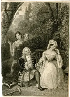 Romantic Garden Scene Stampe: The Discovery